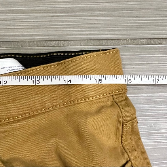 Curve Appeal Mustard Yellow Gold Jeans Pants ankle cropped - Picture 8 of 9